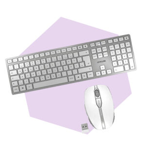 CHERRY DW 9100 SLIM - Tastatur- & Mauscombo (DE) (weiß)