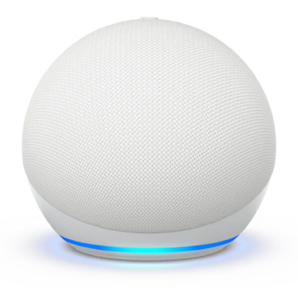 AMAZON Echo Dot (5. Generation), mit Alexa, Smart Speaker, Weiß – Bild 3