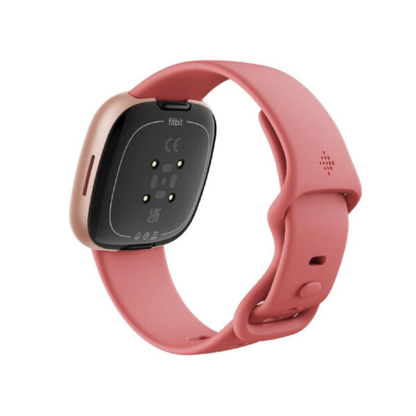 FITBIT Versa 4 Smartwatch Aluminium Elastomer, S/L, Pink Sand/Copper Rose – Bild 2