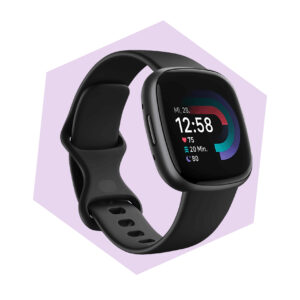 FITBIT Versa 4 Smartwatch Aluminium Elastomer, S/L, Black/Graphite